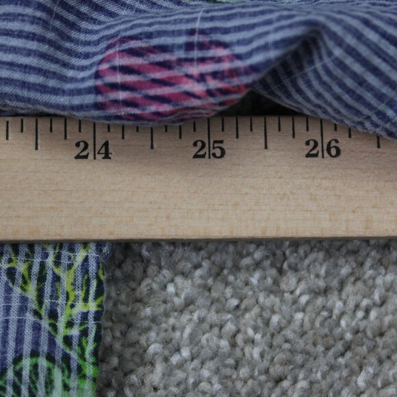 Tommy Bahama Reverse Print Shirt Mens Large Blue Hawaiian Cotton/Tencel S/S - Picture 12 of 14